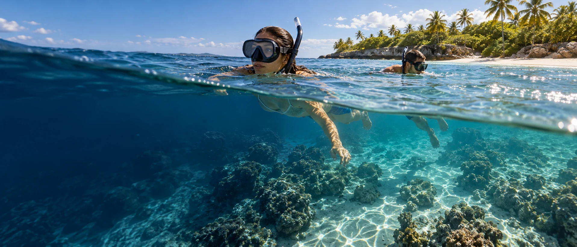 Above and below the water