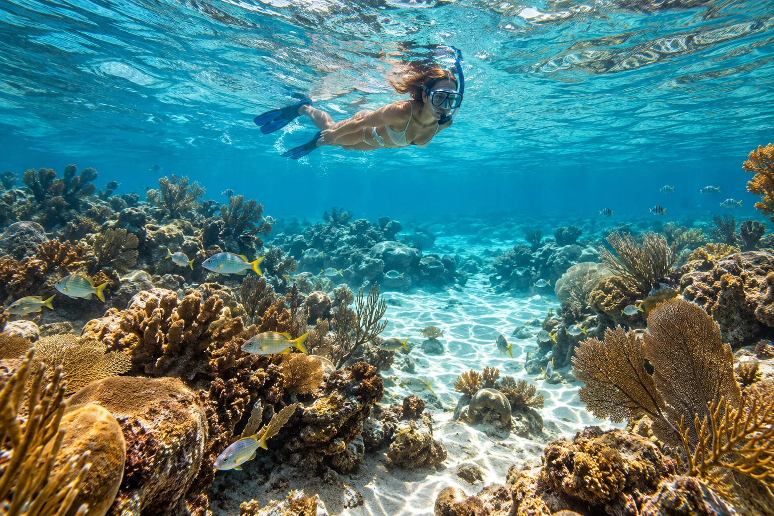 Follow the reef.